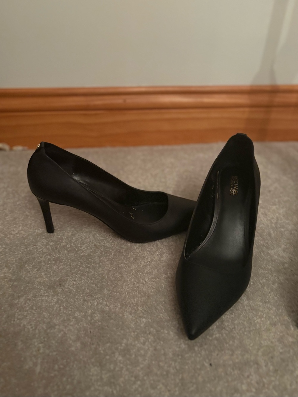 Michael Kors Black Pointed Toe Stiletto Heels
